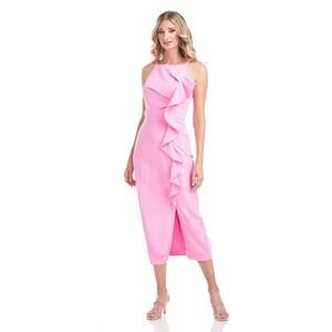 Kay Unger Nellie Pink Sleeveless Cocktail Dress
